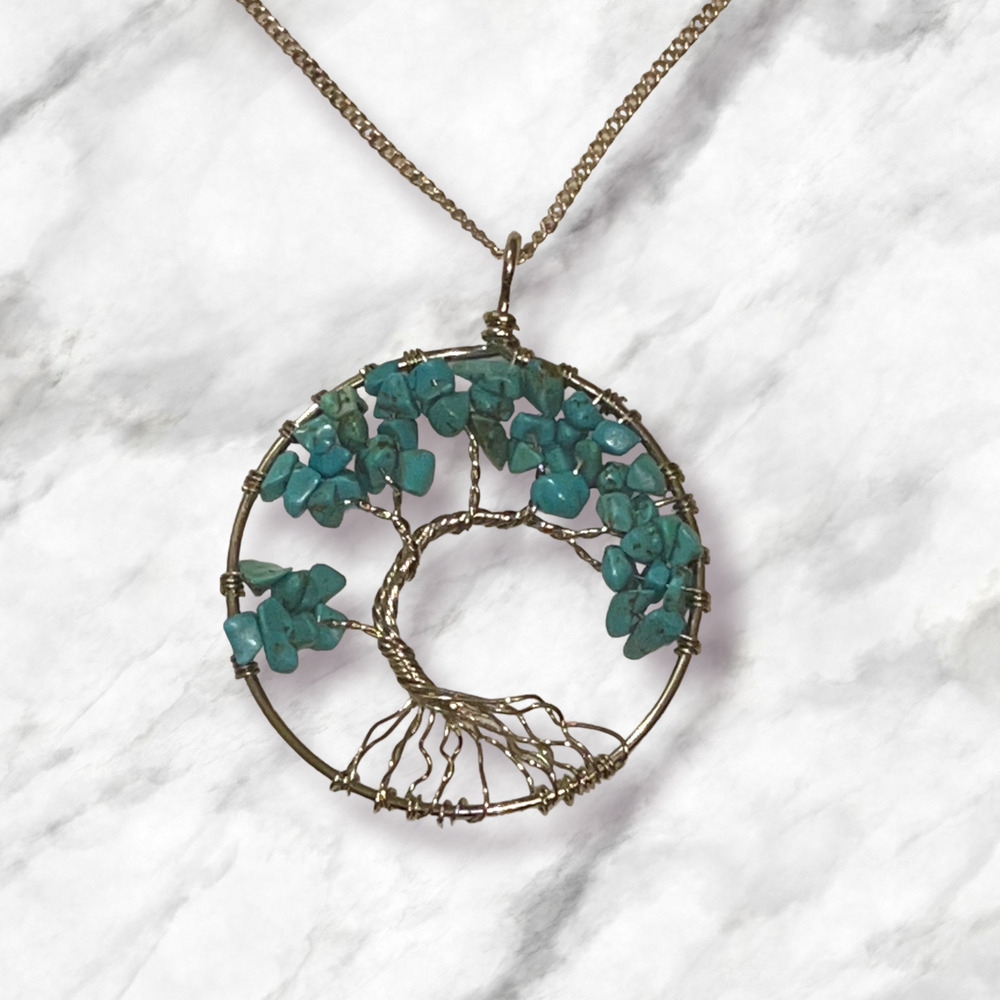 Tree of Life Necklace - Turquoise